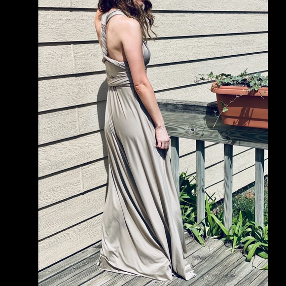 FIVE Taupe Convertible/MultiWay Bridesmaid Dresses - Picture 5 of 8